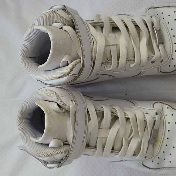 NIKE AIR FORCE 1 MID WHITE 2014(GS) YOUTH SHOE - Picture 5 of 12